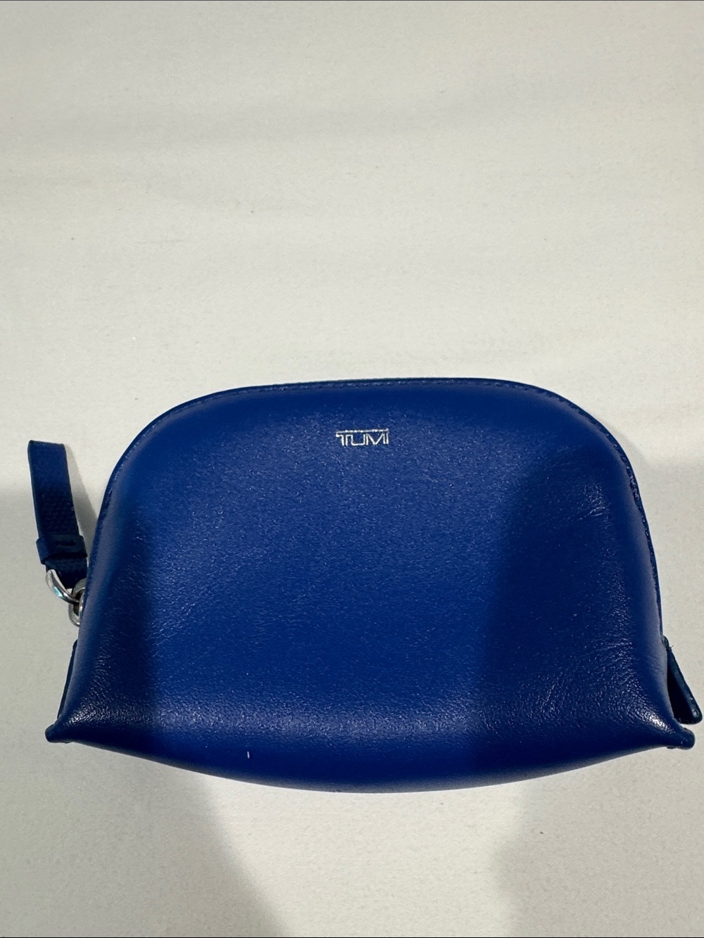 TUMI Women's Blue Leather Coin Pouch